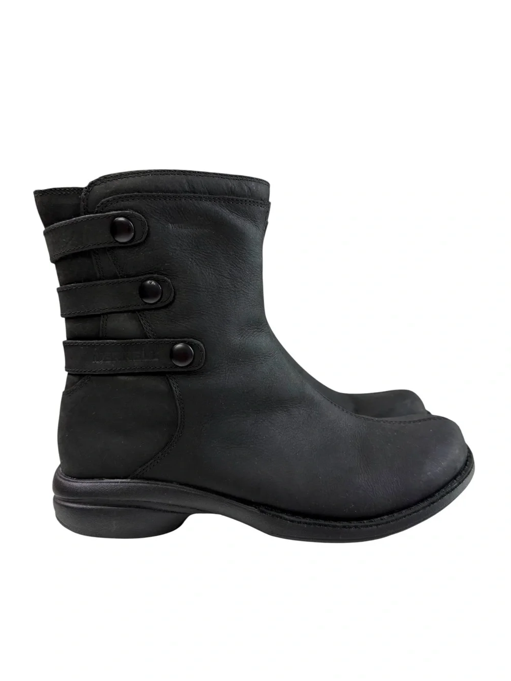 Merrell Captiva Launch Mid 2 Waterproof Boots Black Leather Women’s Size 6.5